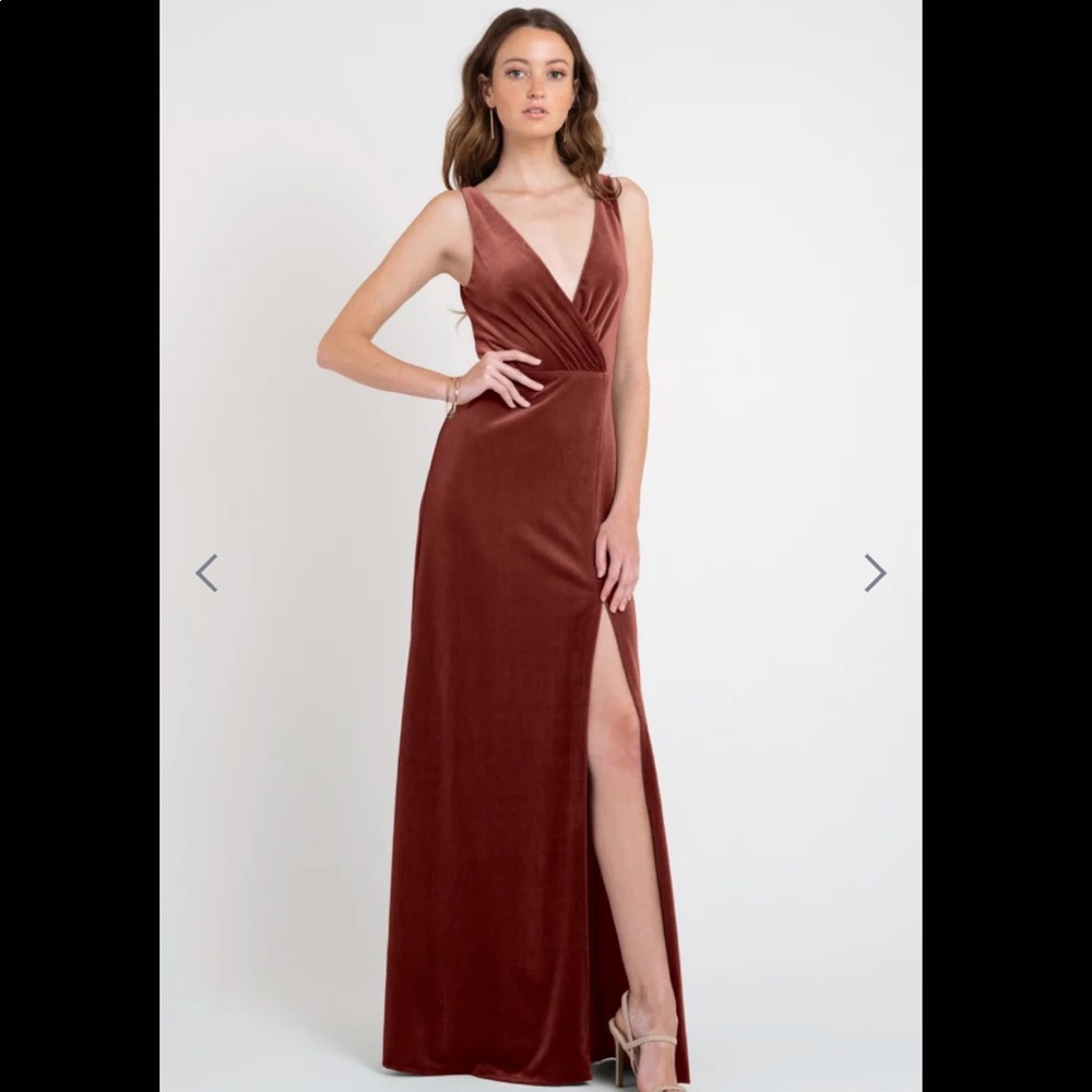 Jenny Yoo red Devon dress